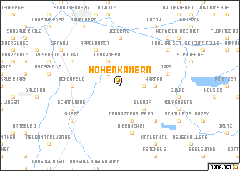 map of Hohenkamern