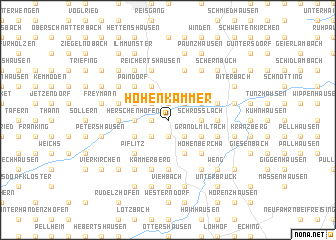 map of Hohenkammer