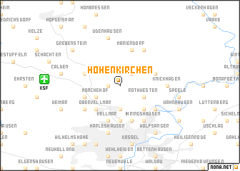 map of Hohenkirchen