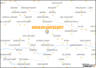 map of Hohenkuhnsdorf