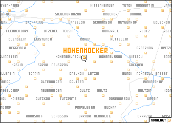 map of Hohenmocker