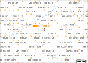 map of Hohenöllen