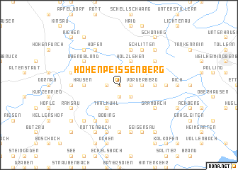 map of Hohenpeißenberg