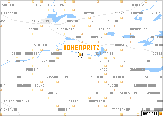 map of Hohen Pritz