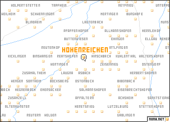 map of Hohenreichen