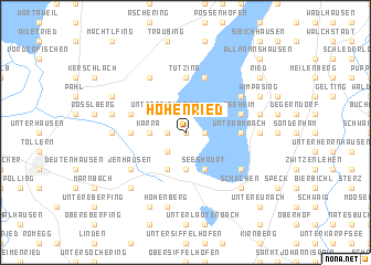 map of Höhenried