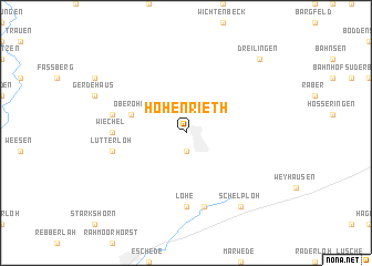 map of Hohenrieth