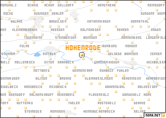 map of Hohenrode