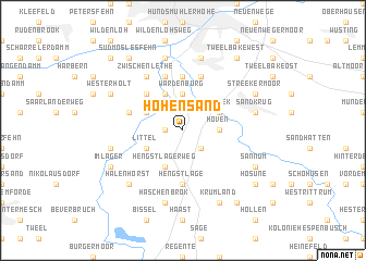 map of Hohensand
