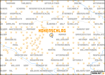 map of Hohenschlag