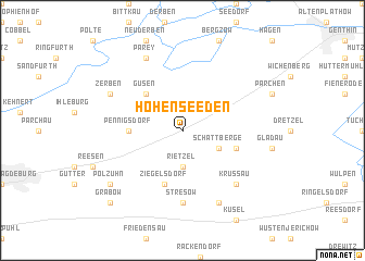 map of Hohenseeden