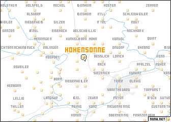 map of Hohensonne