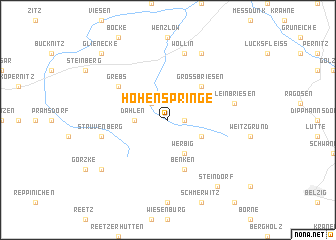 map of Hohenspringe