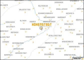 map of Hohenstadt