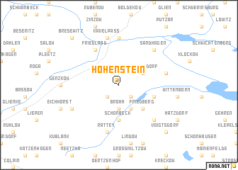 map of Hohenstein