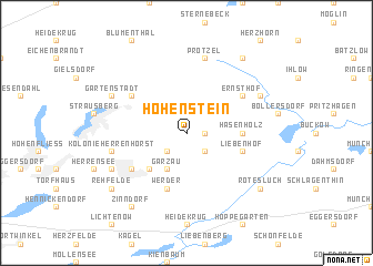 map of Hohenstein