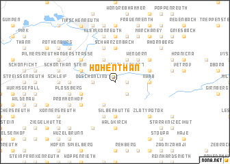 map of Hohenthan