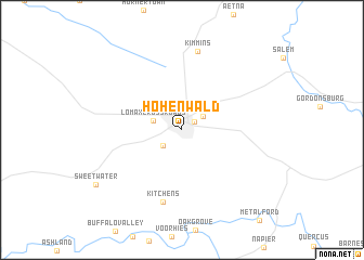 map of Hohenwald