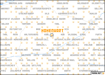 map of Hohenwart