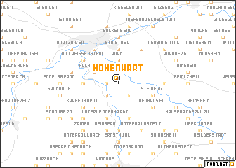 map of Hohenwart