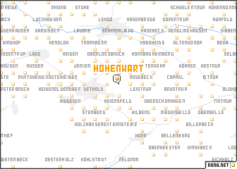 map of Hohenwart