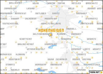 map of Hohenweiden