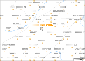 map of Hohenwerbig