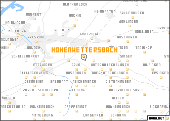 map of Hohenwettersbach