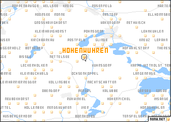 map of Hohenwühren