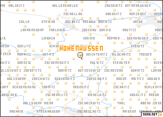 map of Hohenwussen