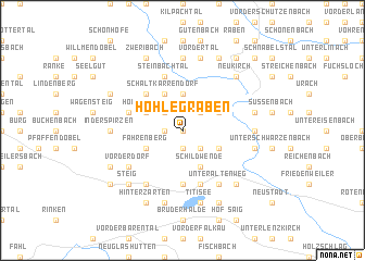 map of Hohle Graben