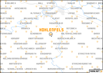 map of Hohlenfels