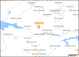 map of Hohne