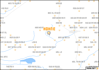 map of Hohne