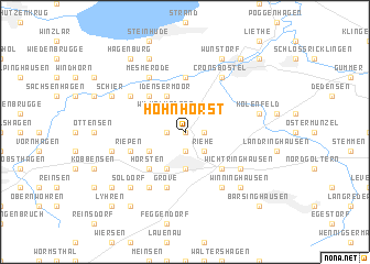 map of Hohnhorst