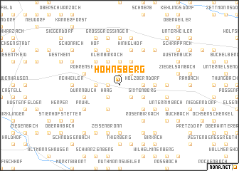 map of Hohnsberg