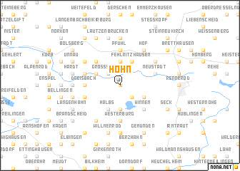 map of Höhn