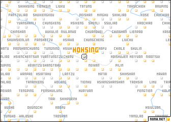 map of Ho-hsing