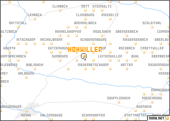 map of Hohwiller