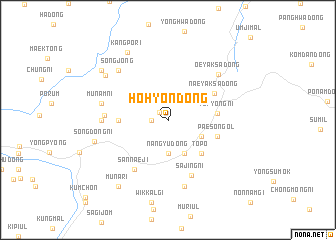 map of Hohyŏn-dong