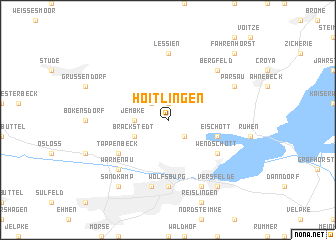 map of Hoitlingen