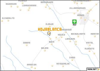 map of Hoja Blanca