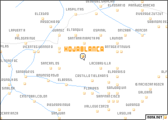 map of Hoja Blanca