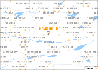 map of Höjaholm