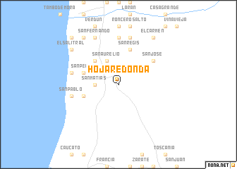 map of Hoja Redonda
