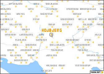 map of Højbjerg