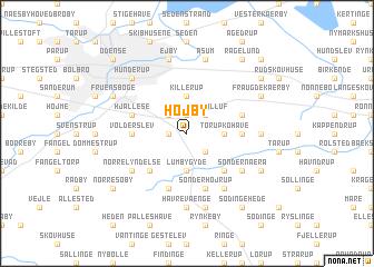 map of Højby