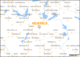 map of Höjemåla