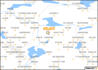 map of Höjen