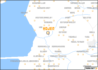 map of Højer